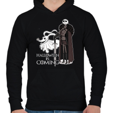 PRINTFASHION Halloween is coming - Férfi kapucnis pulóver - Fekete férfi pulóver, kardigán