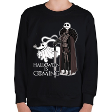 PRINTFASHION Halloween is coming - Gyerek pulóver - Fekete