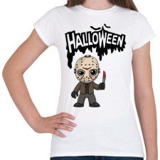 PRINTFASHION Halloween Jason Voorhees - Női póló - Fehér női póló