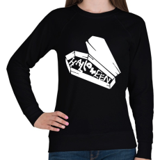 PRINTFASHION Halloween koporsó - Női pulóver - Fekete