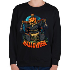 PRINTFASHION Halloween madárijesztő - Gyerek pulóver - Fekete gyerek pulóver, kardigán