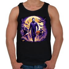 PRINTFASHION Halloween Michael Myers - Férfi atléta - Fekete atléta, trikó