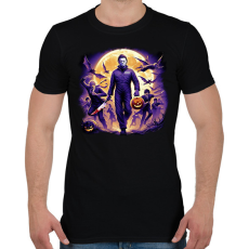 PRINTFASHION Halloween Michael Myers - Férfi póló - Fekete