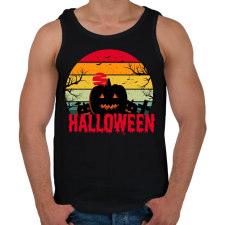 PRINTFASHION Halloween night - Férfi atléta - Fekete atléta, trikó