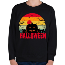 PRINTFASHION Halloween night - Gyerek pulóver - Fekete gyerek pulóver, kardigán