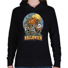 PRINTFASHION Halloween - Női kapucnis pulóver - Fekete női pulóver, kardigán