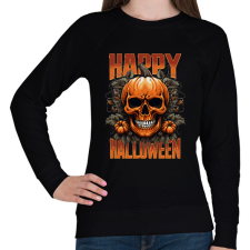 PRINTFASHION Halloween Skull - Női pulóver - Fekete női pulóver, kardigán