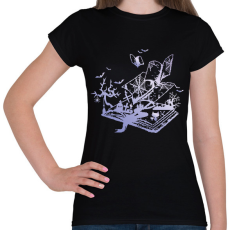 PRINTFASHION halloween stories - Női póló - Fekete