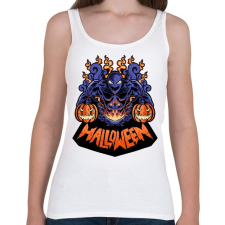 PRINTFASHION Halloween szörny - Női atléta - Fehér női trikó