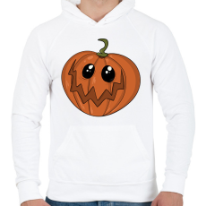 PRINTFASHION Halloween tök - Férfi kapucnis pulóver - Fehér