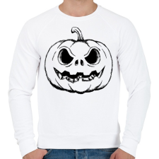 PRINTFASHION Halloween tök - Férfi pulóver - Fehér férfi pulóver, kardigán