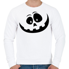 PRINTFASHION Halloween tök - Férfi pulóver - Fehér