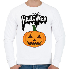 PRINTFASHION Halloween tök - Férfi pulóver - Fehér férfi pulóver, kardigán