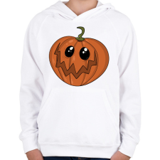 PRINTFASHION Halloween tök - Gyerek kapucnis pulóver - Fehér gyerek pulóver, kardigán
