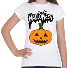 PRINTFASHION Halloween tök - Női póló - Fehér női póló
