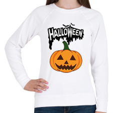 PRINTFASHION Halloween tök - Női pulóver - Fehér női pulóver, kardigán