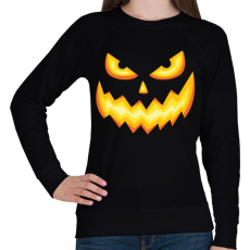 PRINTFASHION Halloween tökfej - Női pulóver - Fekete