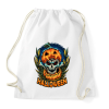 PRINTFASHION Halloween tökös koponya csontváz - Sportzsák, Tornazsák - Fehér