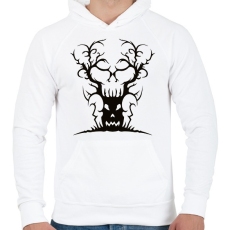 PRINTFASHION Halloween tree - Férfi kapucnis pulóver - Fehér