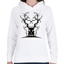 PRINTFASHION Halloween tree - Női kapucnis pulóver - Fehér női pulóver, kardigán