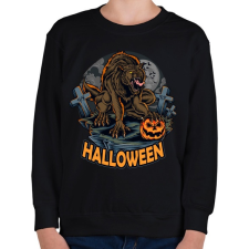 PRINTFASHION Halloween vérfarkas - Gyerek pulóver - Fekete gyerek pulóver, kardigán