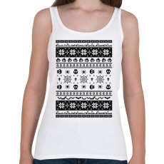 PRINTFASHION Halloweenes csúnyapulcsi minta - Női atléta - Fehér