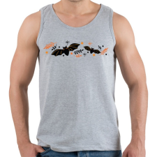 PRINTFASHION Halloweeni denevérek - Férfi atléta - Sport szürke atléta, trikó