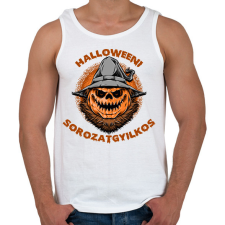 PRINTFASHION Halloweeni sorozatgyilkos - Férfi atléta - Fehér atléta, trikó