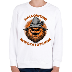 PRINTFASHION Halloweeni sorozatgyilkos - Gyerek pulóver - Fehér