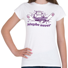 PRINTFASHION Halogatós macska - Női póló - Fehér női póló