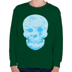 PRINTFASHION Halott tenger - Gyerek pulóver - Sötétzöld