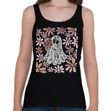PRINTFASHION haloween csipkés - Női atléta - Fekete női trikó