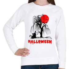 PRINTFASHION HALOWEEN - Női pulóver - Fehér női pulóver, kardigán