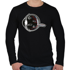 PRINTFASHION Halszem - Férfi hosszú ujjú póló - Fekete férfi póló