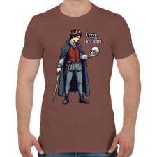 PRINTFASHION Hamlet - Férfi póló - Mogyoróbarna férfi póló