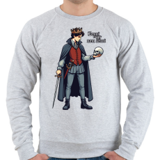 PRINTFASHION Hamlet - Férfi pulóver - Sport szürke