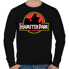 PRINTFASHION Hamster Park - Férfi pulóver - Fekete
