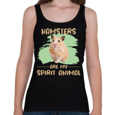 PRINTFASHION Hamsters are my spirit animal - Női atléta - Fekete női trikó