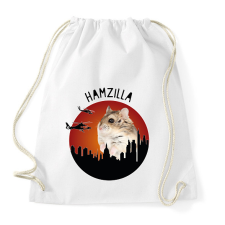 PRINTFASHION Hamzilla - Sportzsák, Tornazsák - Fehér tornazsák