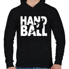 PRINTFASHION Handball - Kézilabda - Férfi kapucnis pulóver - Fekete férfi pulóver, kardigán