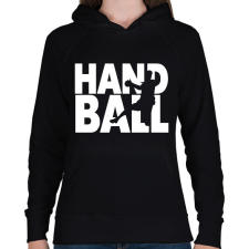 PRINTFASHION Handball - Kézilabda - Női kapucnis pulóver - Fekete női pulóver, kardigán