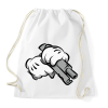 PRINTFASHION Handgun - Sportzsák, Tornazsák - Fehér
