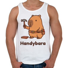 PRINTFASHION Handybara - Férfi atléta - Fehér