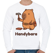 PRINTFASHION Handybara - Férfi pulóver - Fehér férfi pulóver, kardigán