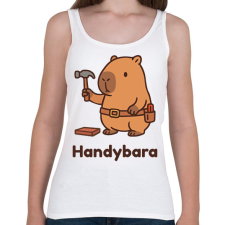 PRINTFASHION Handybara - Női atléta - Fehér női trikó