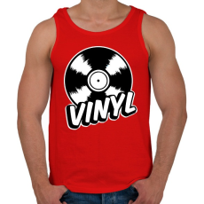 PRINTFASHION Hanglemez - Férfi atléta - Piros