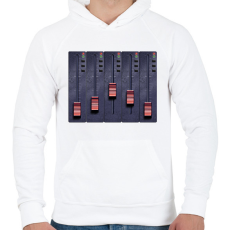 PRINTFASHION Hangmérnök - Férfi kapucnis pulóver - Fehér
