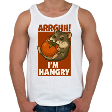 PRINTFASHION Hangry hamster - Férfi atléta - Fehér atléta, trikó