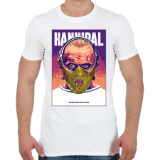 PRINTFASHION Hannibal - Férfi póló - Fehér férfi póló