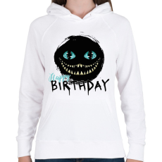 PRINTFASHION Happy Birthday - Horror - Női kapucnis pulóver - Fehér